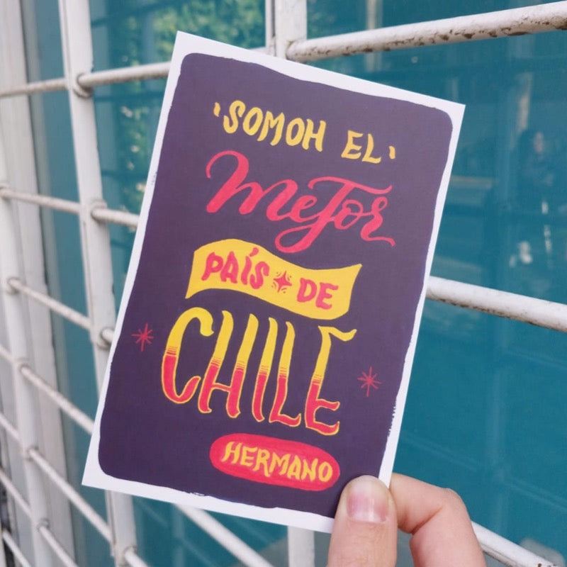 viral virales chilensis memes postales lettering caligrafía postal meme frases dichos chile
