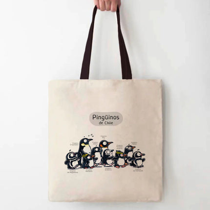 bolsa totebag tote algodon cotton fauna animales chilenos nativos animal ilustracion viñeta comic naturaleza