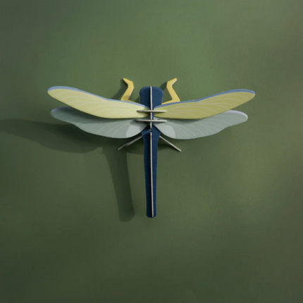Armable Libélula papercraft de cartón de insectos nativos matapiojos fauna chilena animales