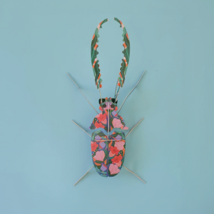 Armable Ciervo Volante papercraft de cartón de insectos nativos cantabria