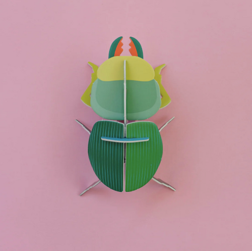 Armable Escarabajo Borrachito papercraft de cartón de insectos nativos