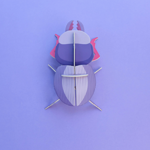 Armable Escarabajo Borrachito papercraft de cartón de insectos nativos
