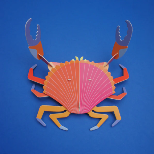 Armable Jaiba Mármola papercraft de cartón fauna nativa chilena animales cangrejo