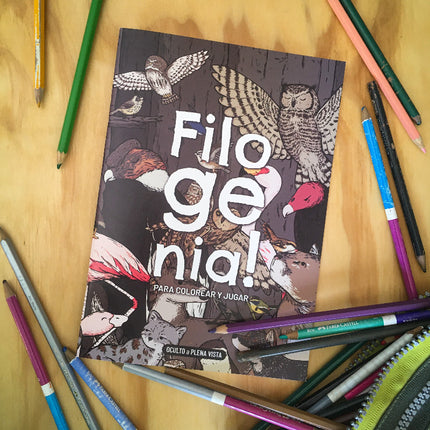 Libro Filogenia para Colorear, incluye juegos y actividades para el aprendizaje de la fauna nativa