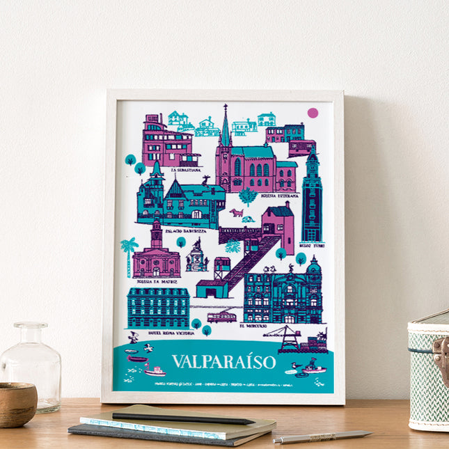 Afiche Valparaíso Patrimonial 30x40