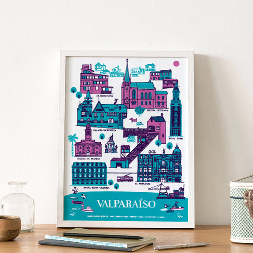 Afiche Valparaíso Patrimonial 30x40