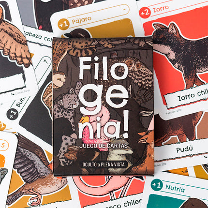 juego de cartas filogenia fauna nativa chilena naturaleza especies de animales chilenos