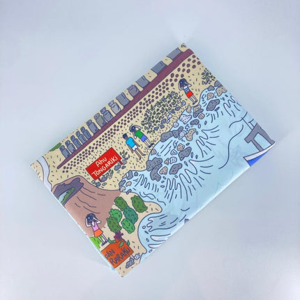 toalla chica de playa microfibra mapa de localidades chilenas e estuche  aprueba de agua