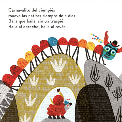 carnavalito del ciempiés bicho insecto libro niños música infantil mazapán amanuta 