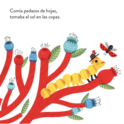 una cuncuna amarilla libro infantil música chilena mazapán ilustración insectos bichos amanuta 
