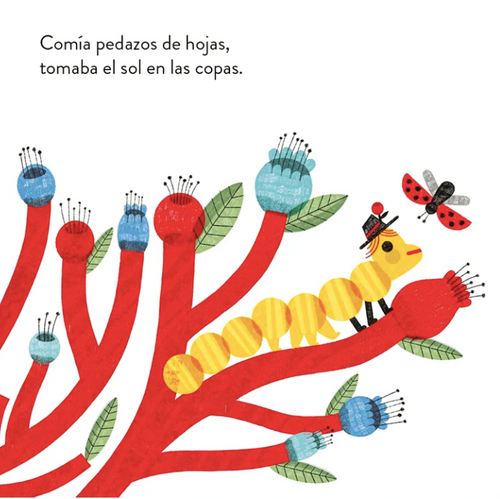 una cuncuna amarilla libro infantil música chilena mazapán ilustración insectos bichos amanuta 