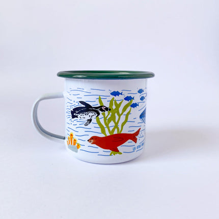 Tazón enlozado La Otra Romi inspirados en la flora y fauna nativa, la corriente de humboldt, el desierto florido y la selva valdiviana taza tazones cup mug 