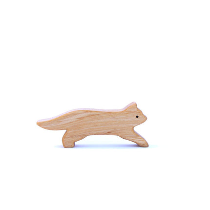 lopa animal madera juguete crianza natural juego libre fauna chilena 