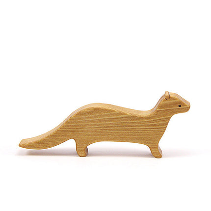 lopa animal madera juguete crianza natural juego libre fauna chilena