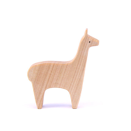 lopa animal madera juguete crianza natural juego libre fauna chilena