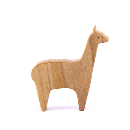 lopa animal madera juguete crianza natural juego libre fauna chilena