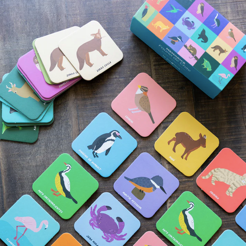 memorice fauna de chile animales chilenos ilustrados colorido 48 cartas la puzzlera juego infantil niños