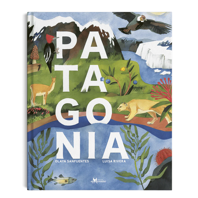 libro album ilustrado patagonia geografia flore fauna costumbres 
