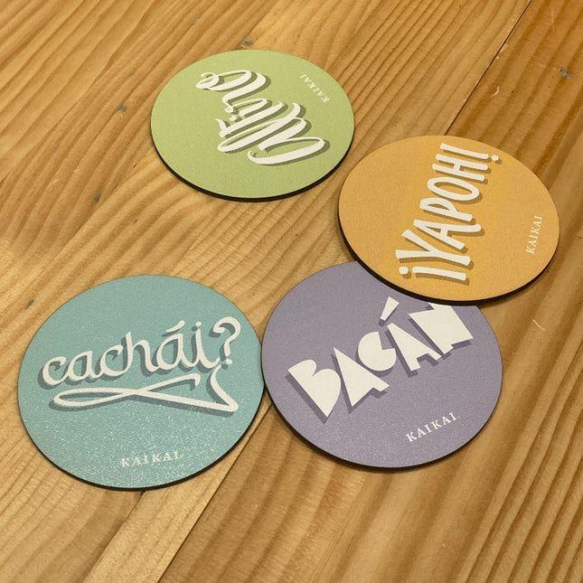 posavasos mdf madera posavaso decoracion regalo chilenismos vocabulario argot frases modismos yapoh yapo cachai altiro al tiro bacán