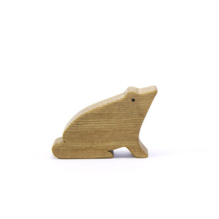 lopa animal madera juguete crianza natural juego libre fauna chilena