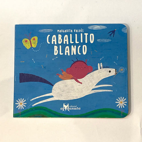 libro infantil canción caballito blanco caballo animal bebe niño niña ilustracion