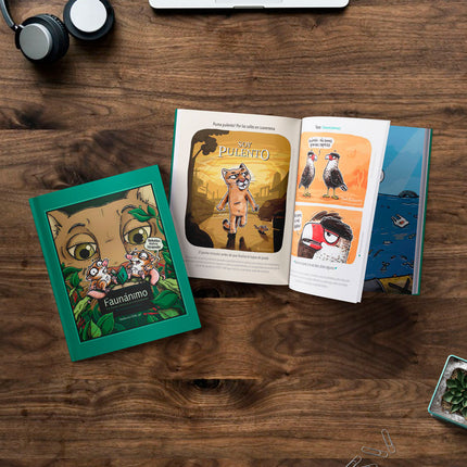 libro faunanimo comic viñeta caricatura fauna chilena animales comico