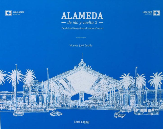 alameda ida y vuelta 2 libros acordeon de hitos y patrimonio arquitectonico de santiago 